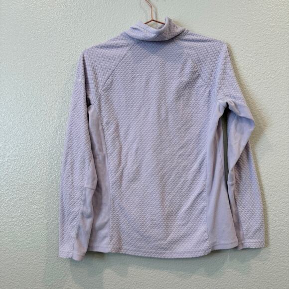 Columbia Glacial IV Half Zip Fleece Top lilac lavender purple textured - Picture 7 of 10